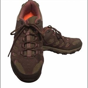 MERRELL RIDGEPASS Womens Hiking Trail Shoes Size 9 Espresso Blushing NWOB